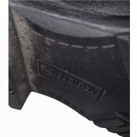 Sonoma Black Leather Boots Size 6 - Picture 6 of 8